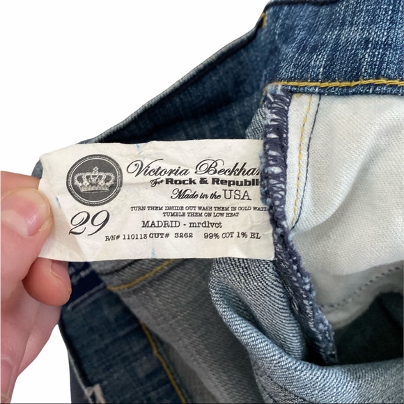Rock & Republic Victoria Beckham ‘Madrid’ Jean/Sz 29/EUC!!! - Picture 6 of 6